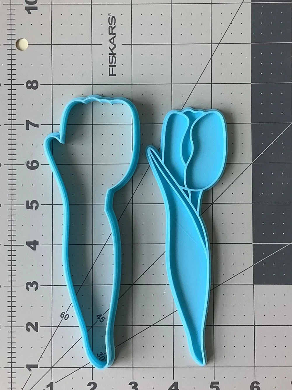 4 Floral Cookie Cutter & Embosser Set | Tulips & Flower Bouquets